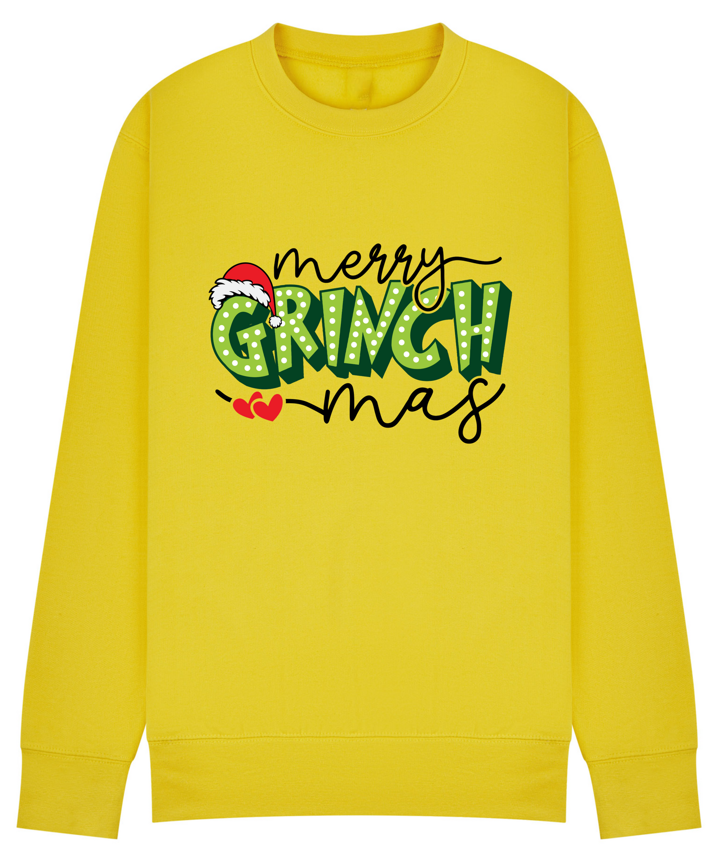 Matching “Merry Grinchmas” Family Christmas Jumpers – Adult & Kids Sizes | Up to 14 Colours!