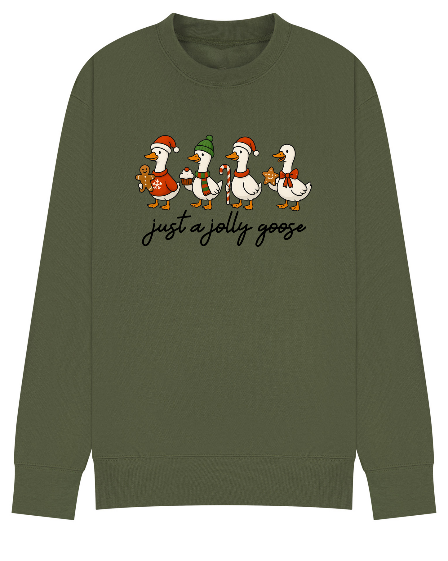 Just a Jolly Goose Sweater • Silly Goose Christmas Sweatshirt • Funny Xmas Jumper •