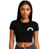 Agender Pride 3 designs Cropped T-Shirt | Pride Wear | Sizes UK 4–28