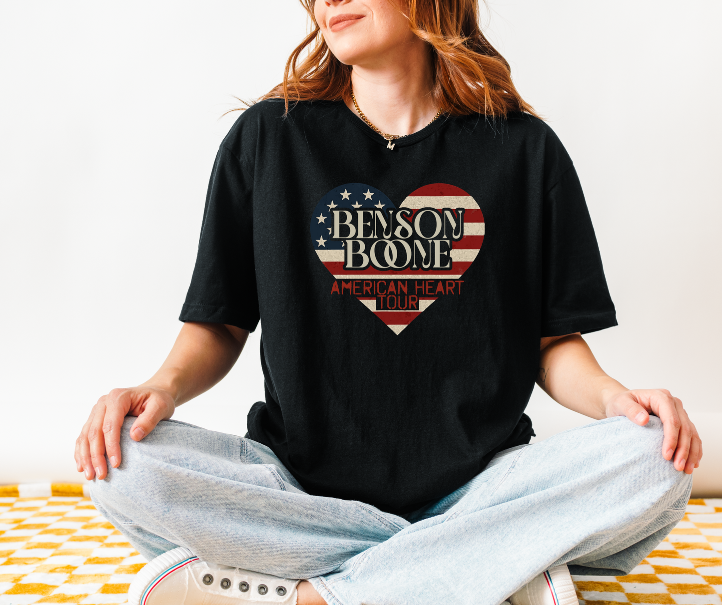 Benson Boone American Heart Tour T-Shirt | Retro Band Tee | Concert Outfit | Music Fan Gift