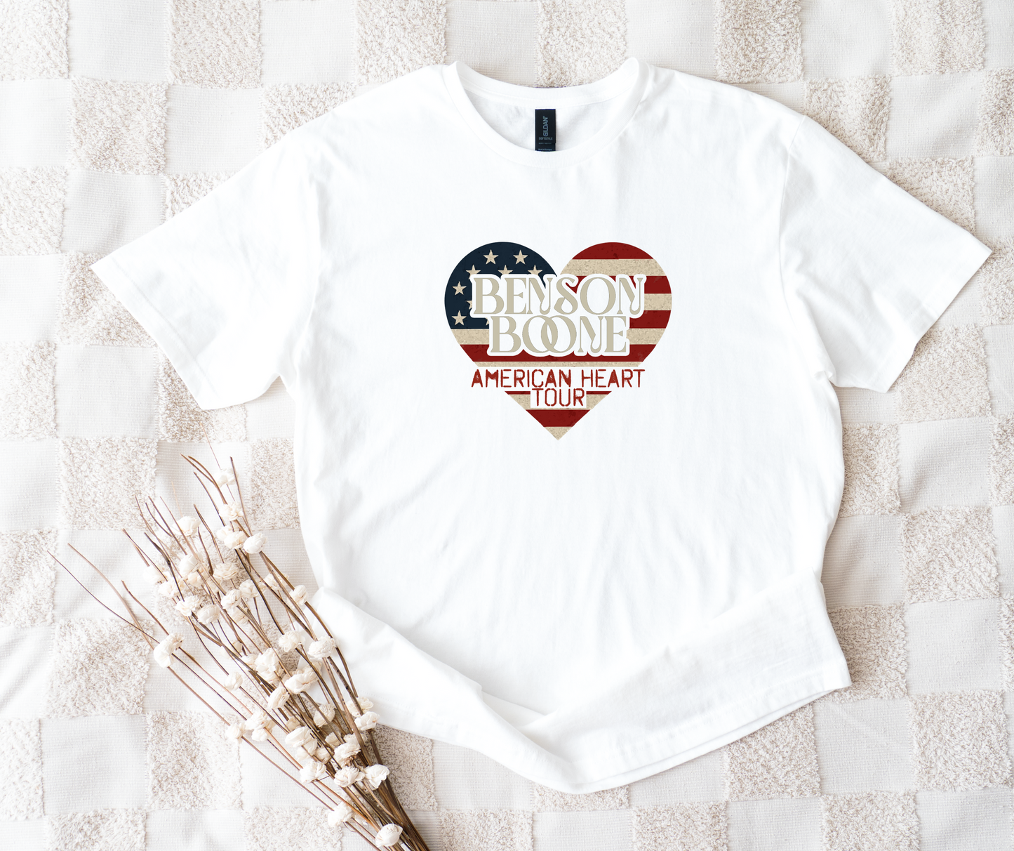 Benson Boone American Heart Tour T-Shirt | Retro Band Tee | Concert Outfit | Music Fan Gift