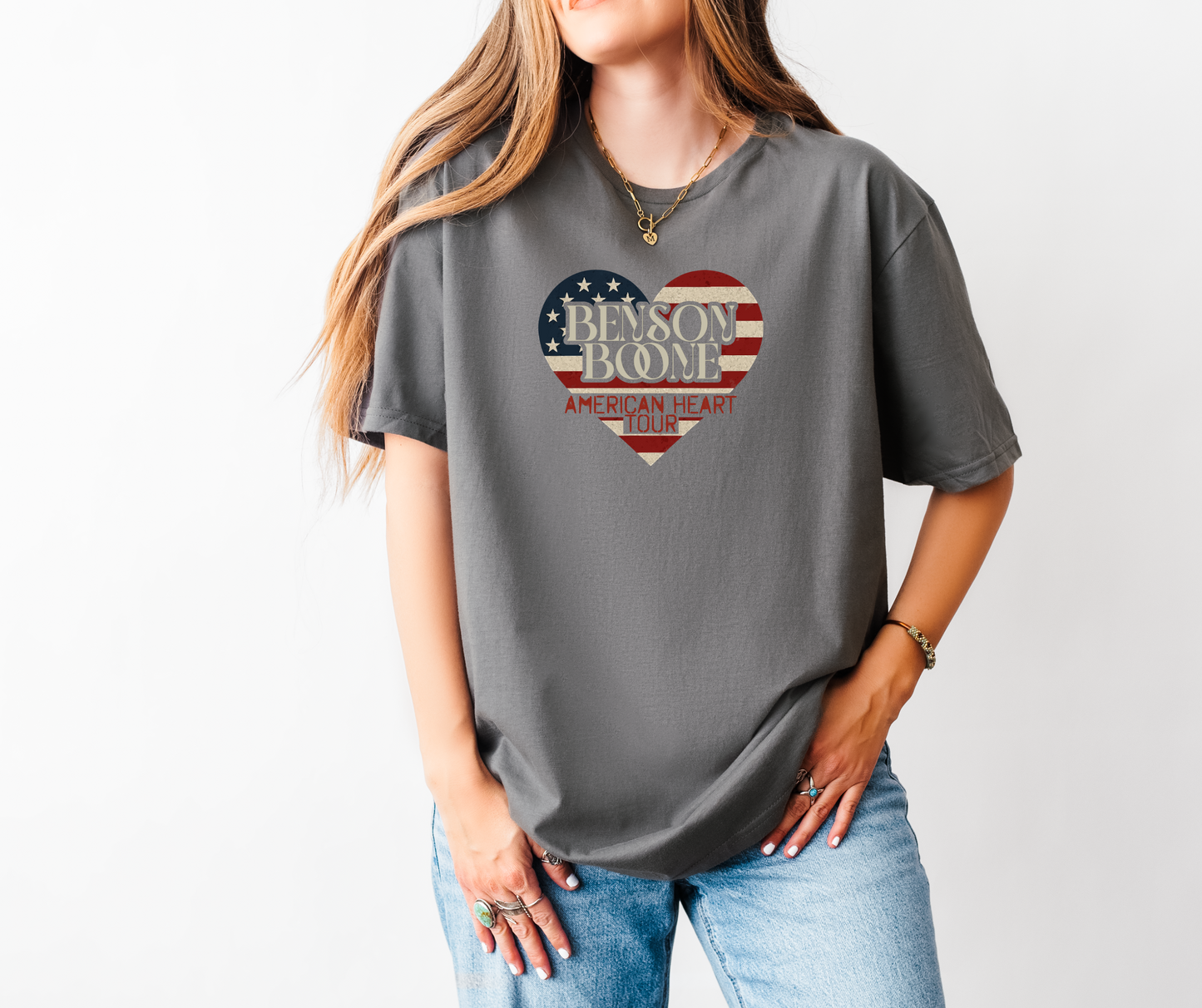 Benson Boone American Heart Tour T-Shirt | Retro Band Tee | Concert Outfit | Music Fan Gift