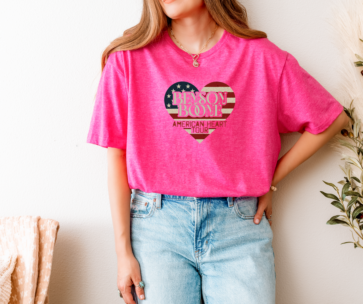 Benson Boone American Heart Tour T-Shirt | Retro Band Tee | Concert Outfit | Music Fan Gift