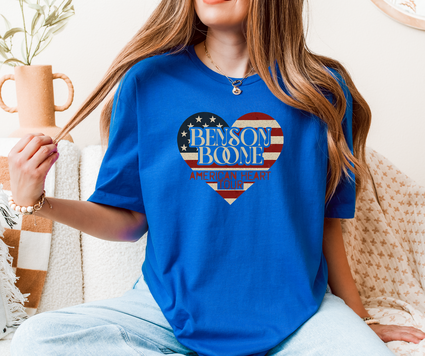 Benson Boone American Heart Tour T-Shirt | Retro Band Tee | Concert Outfit | Music Fan Gift