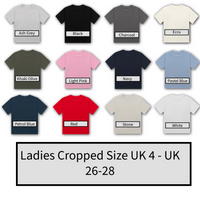 Cropped T-Shirt | Sizes UK 4–28