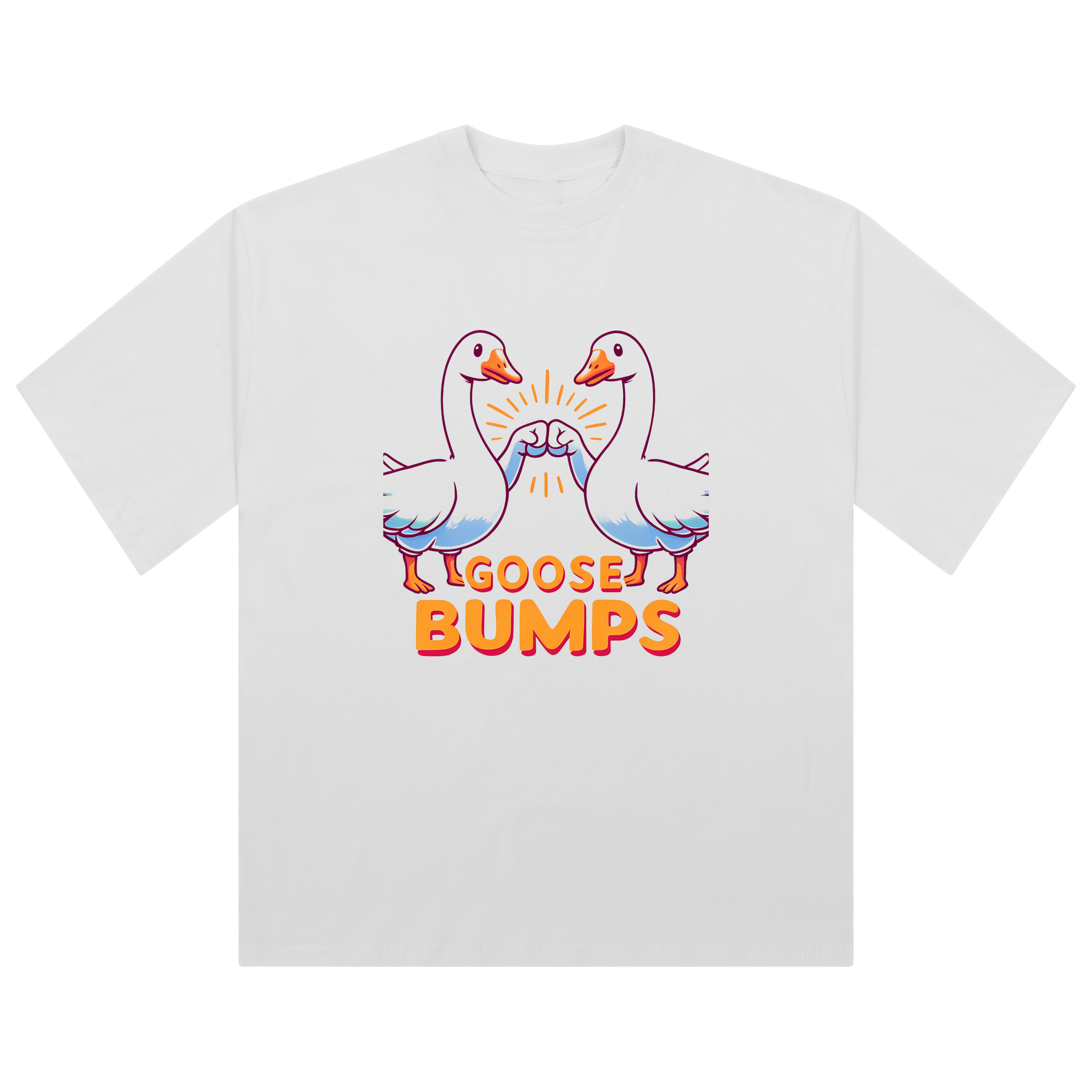 Funny 'Goose Bumps' Oversized Women's T-Shirt