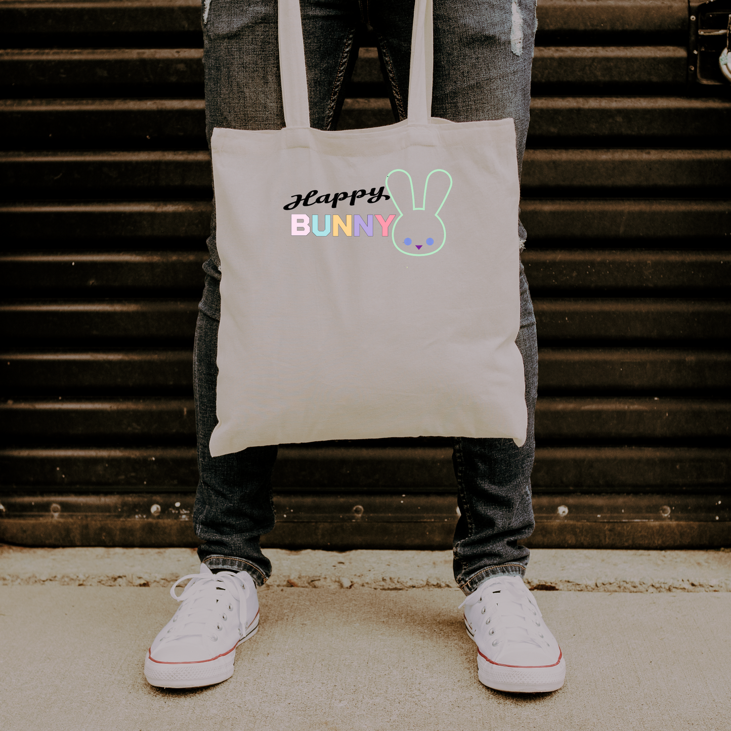Happy Bunny Tote Bag