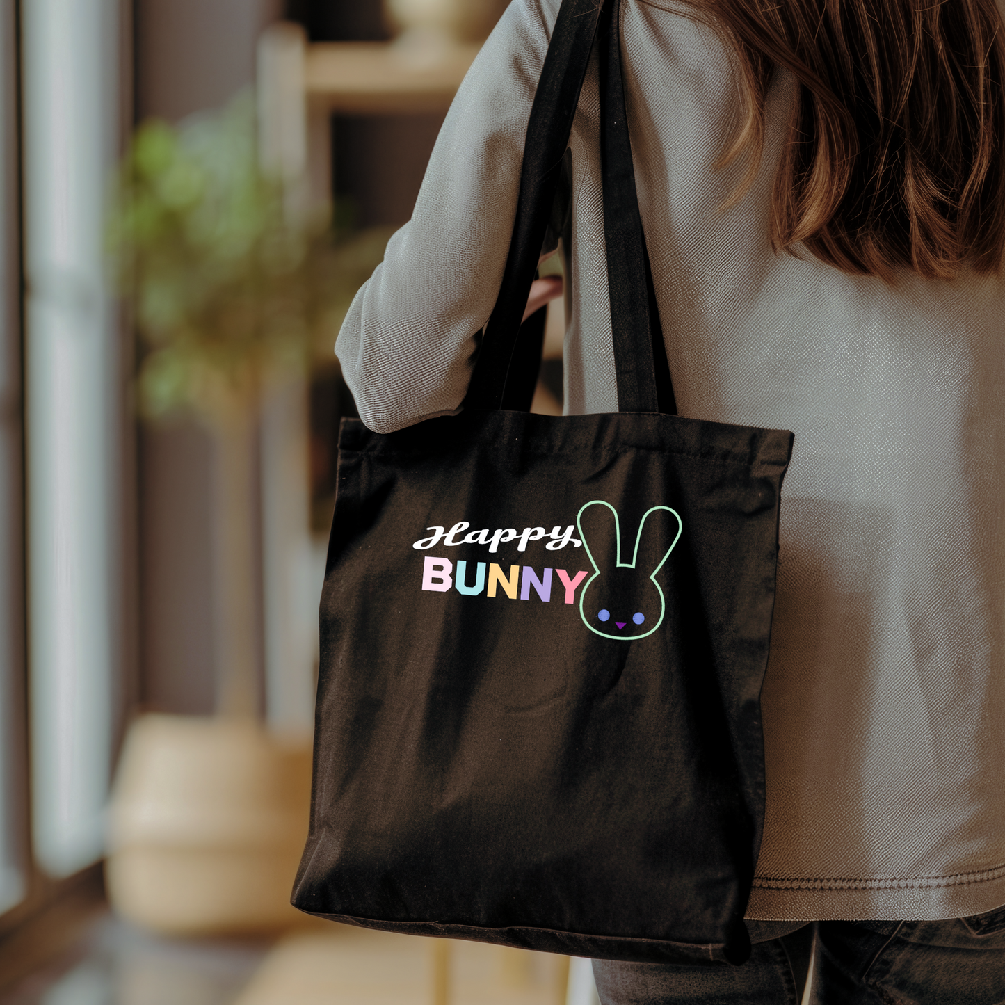 Happy Bunny Tote Bag