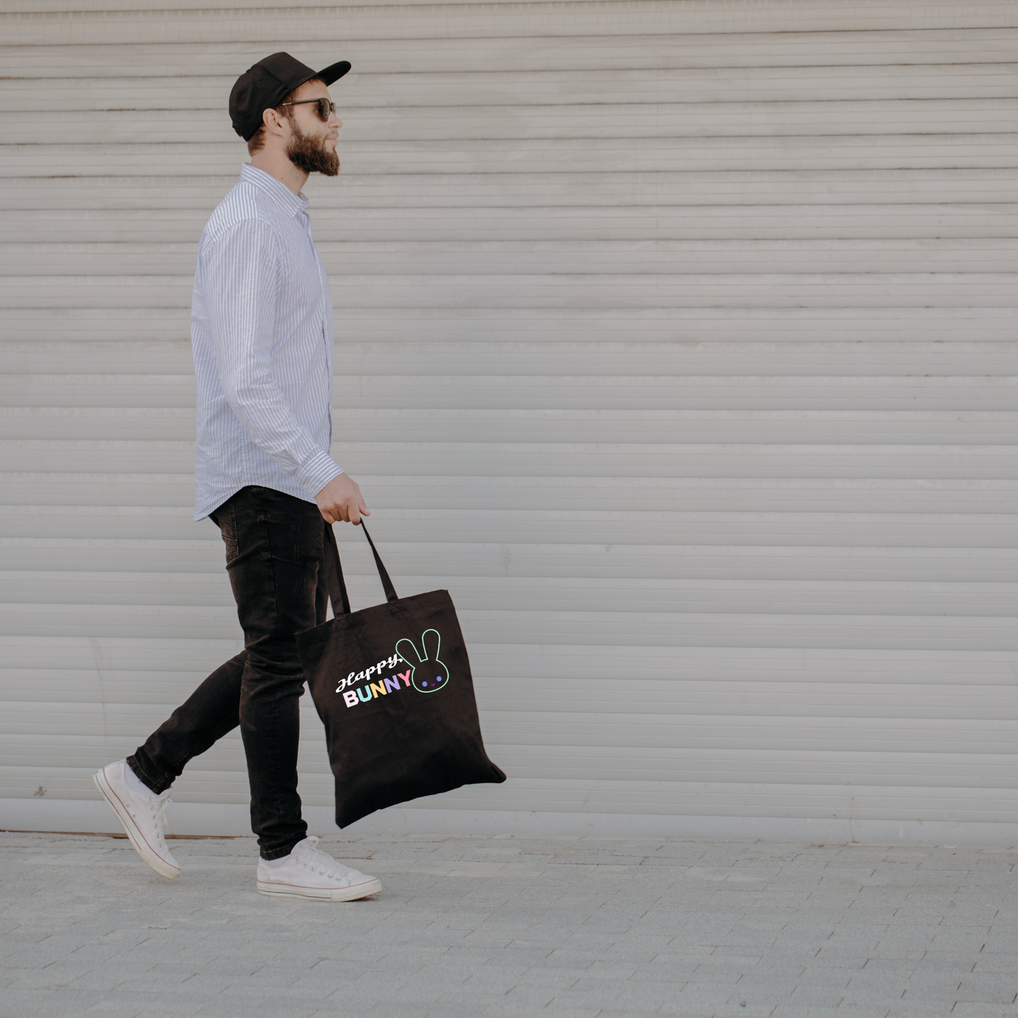 Happy Bunny Tote Bag
