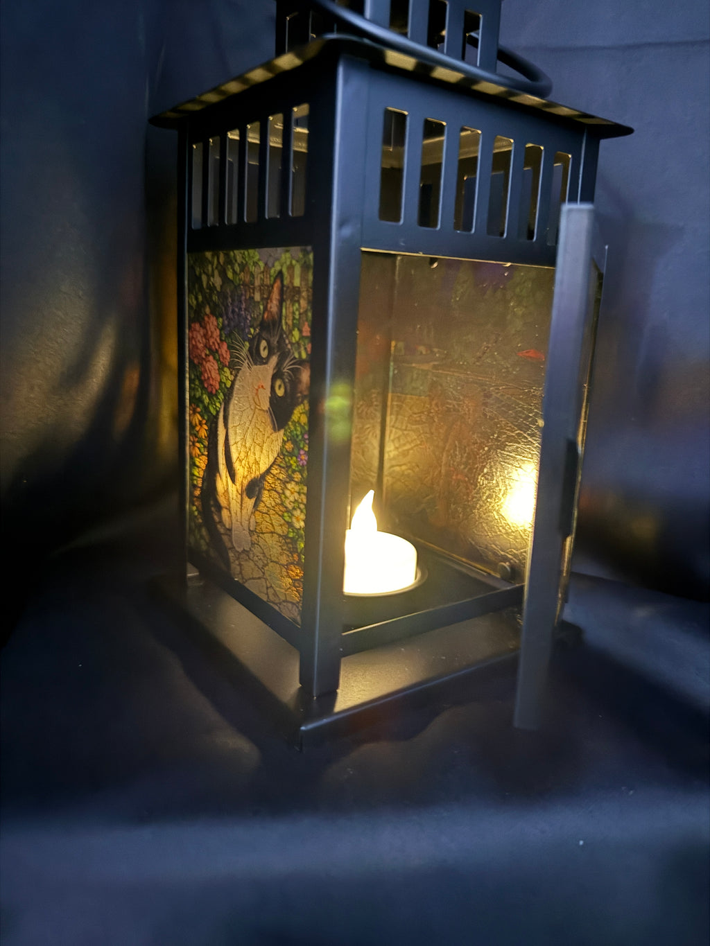 Custom Photo Lantern | Personalised Stained Glass Memorial & Keepsake Lantern