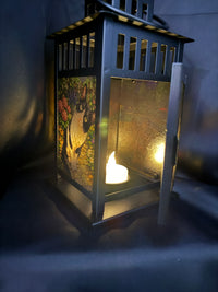 Custom Photo Lantern | Personalised Stained Glass Memorial & Keepsake Lantern
