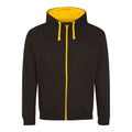 Contrast Leavers Zip Hoodie