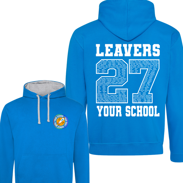 Contrast Leavers Hoodie