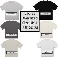 Colour Splash Smiley Oversized Ladies T-Shirt
