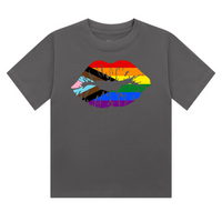 Progress Pride Lips Cropped T-Shirt | Pride Wear | Sizes UK 4–28