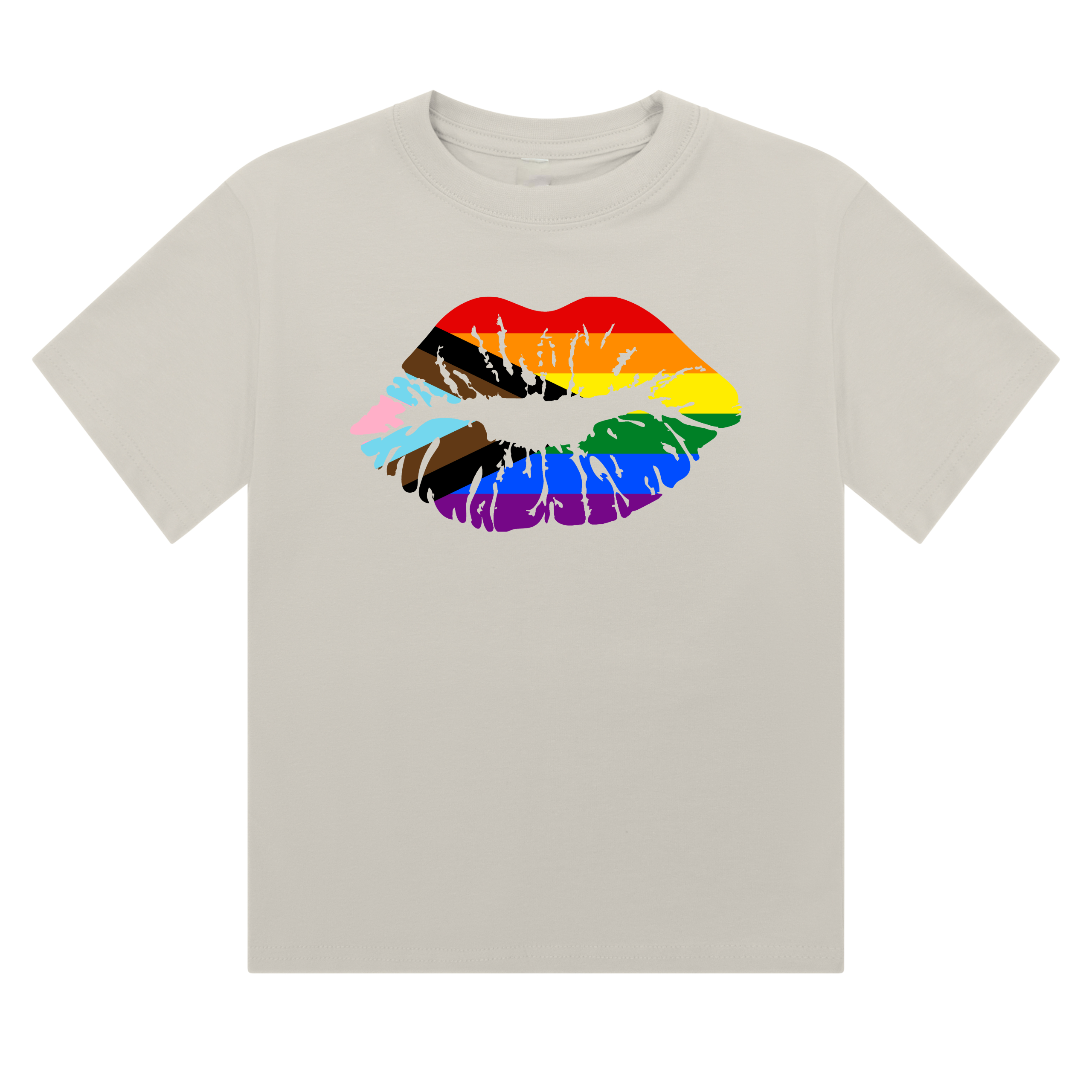 Progress Pride Lips Cropped T-Shirt | Pride Wear | Sizes UK 4–28
