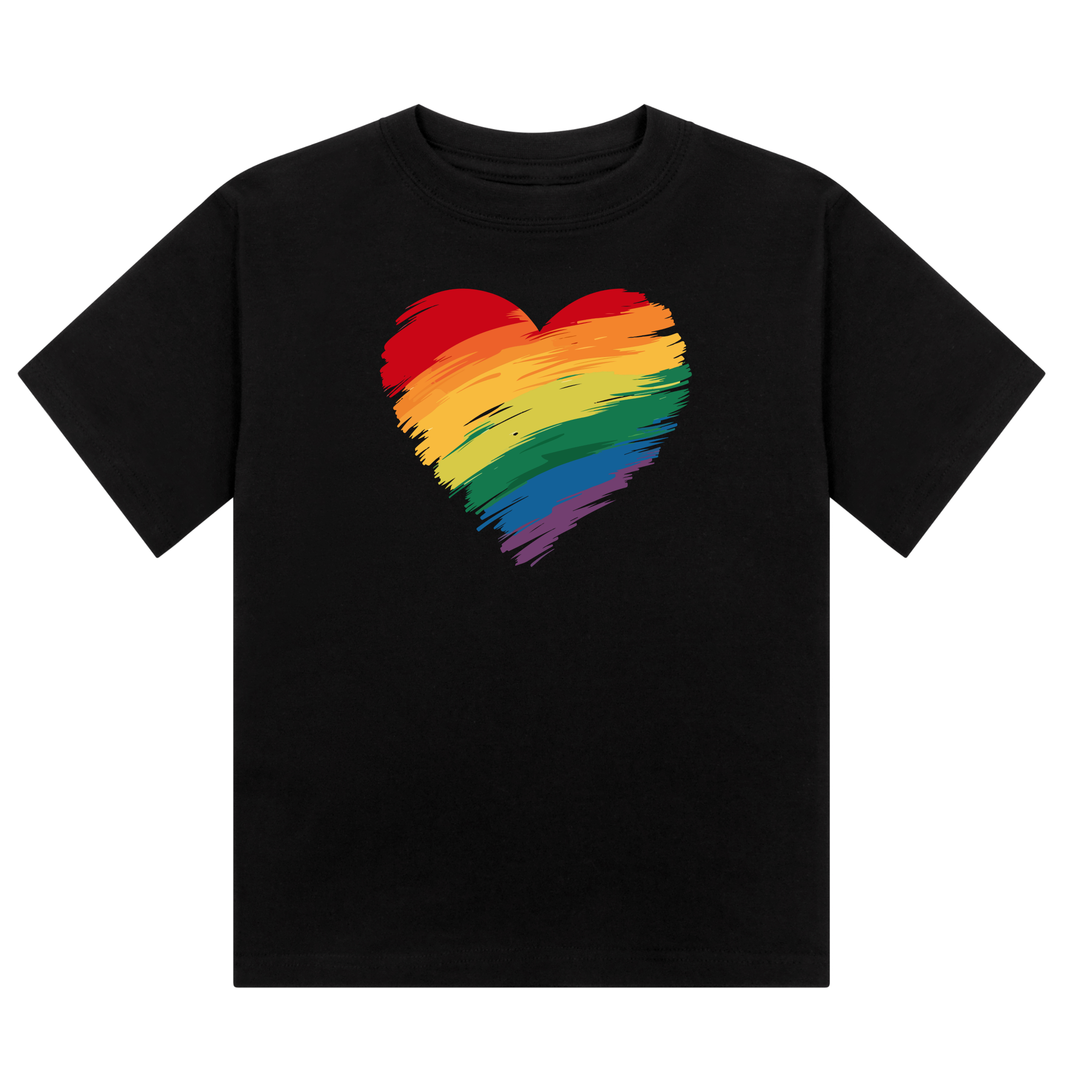 Rainbow Pride heart Cropped T-Shirt | Pride Wear | Sizes UK 4–28