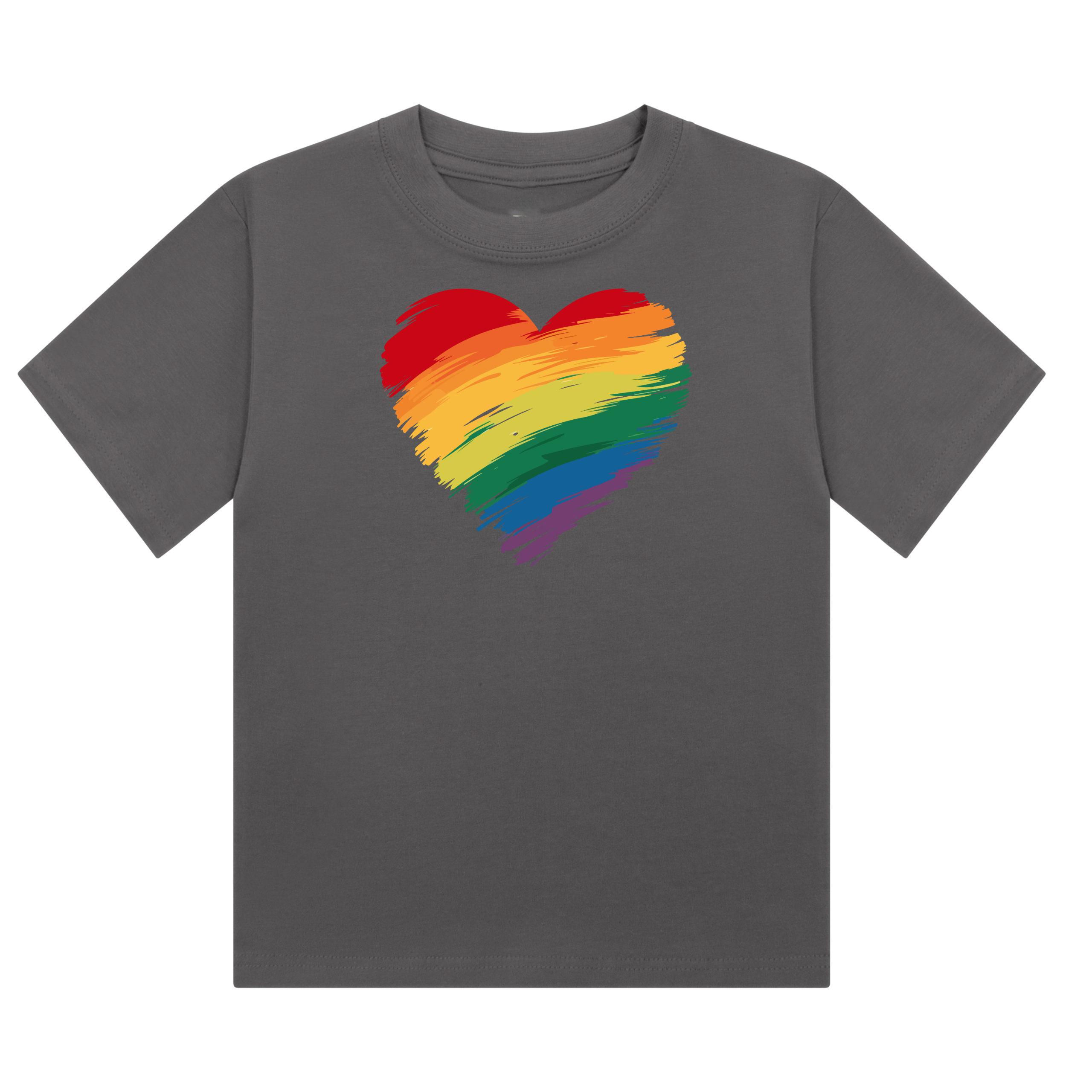 Rainbow Pride heart Cropped T-Shirt | Pride Wear | Sizes UK 4–28