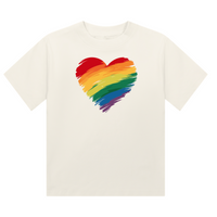 Rainbow Pride heart Cropped T-Shirt | Pride Wear | Sizes UK 4–28