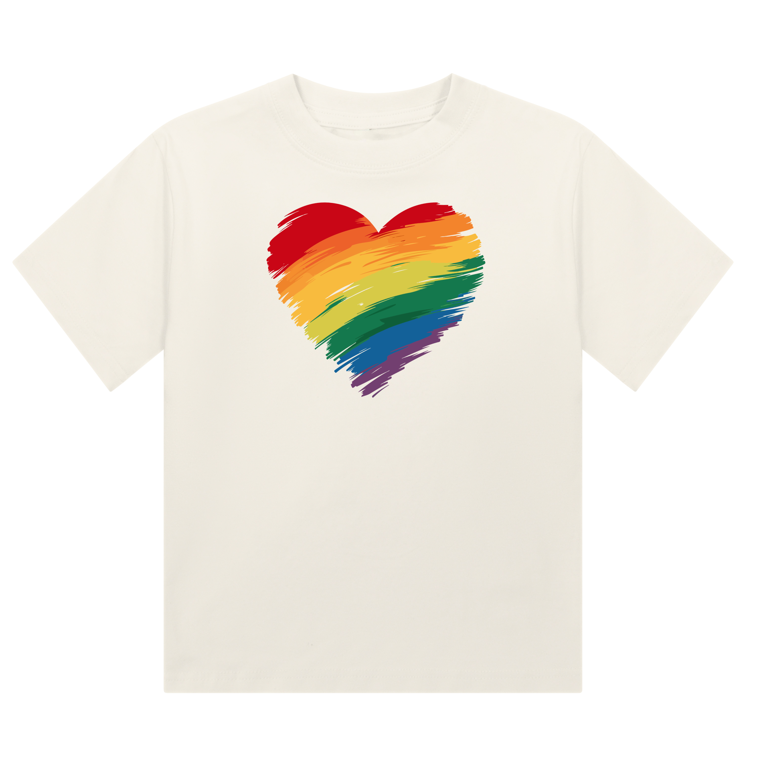 Rainbow Pride heart Cropped T-Shirt | Pride Wear | Sizes UK 4–28
