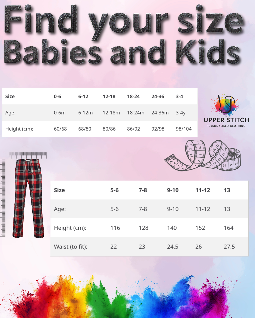 Family Christmas Making Memories Pyjamas | Matching Red Striped PJs