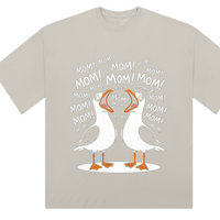 Mom! Mom! Mom! Oversized Ladies T-Shirt
