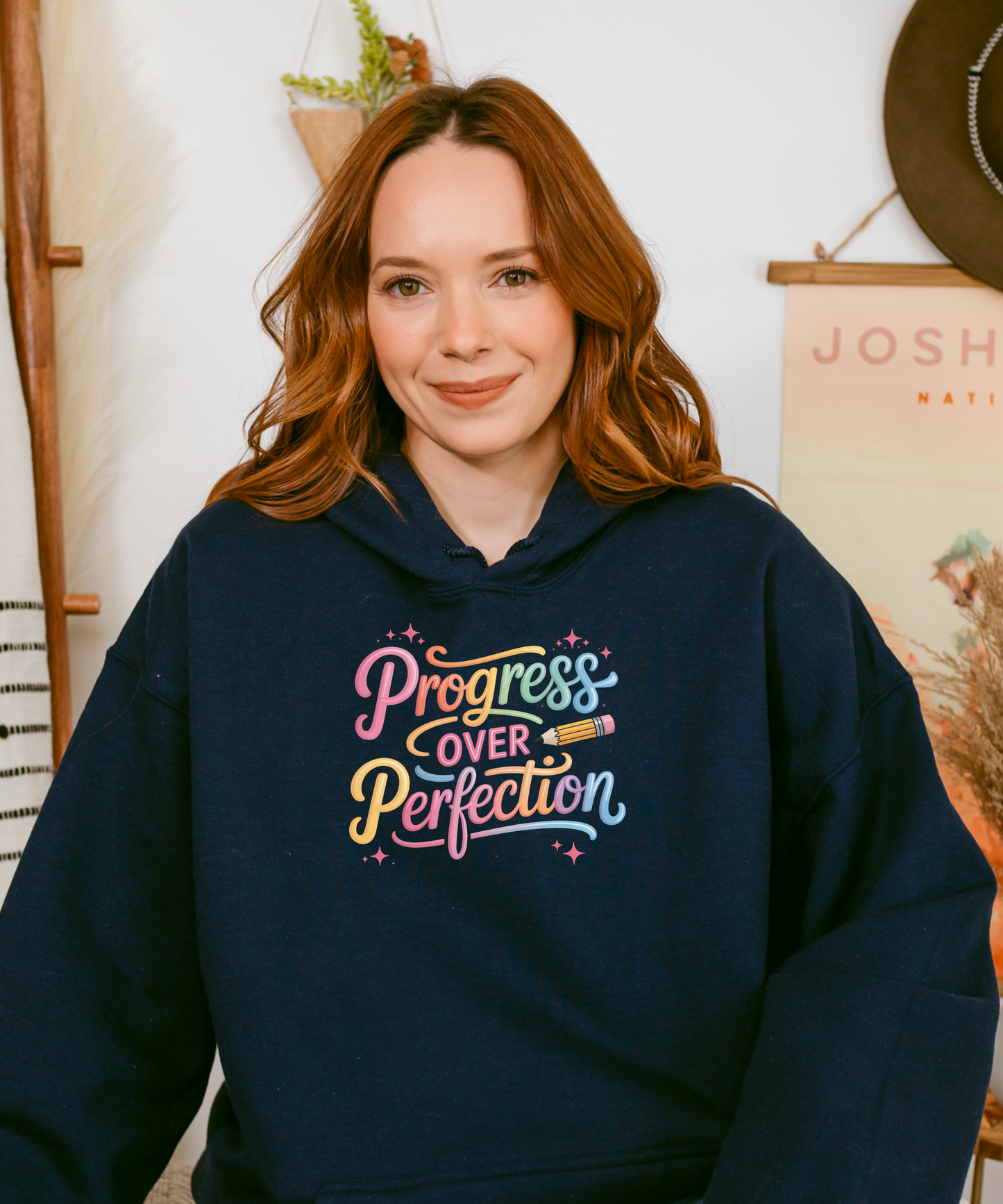 Embrace Imperfection Hoodie: Motivational Sweatshirt, Inspirational message