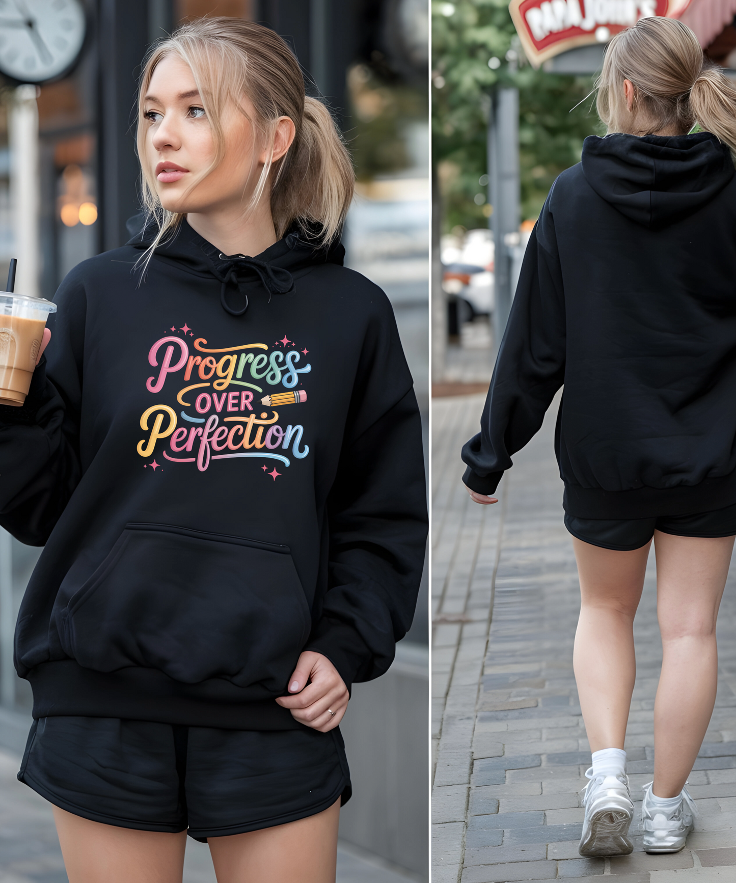 Embrace Imperfection Hoodie: Motivational Sweatshirt, Inspirational message
