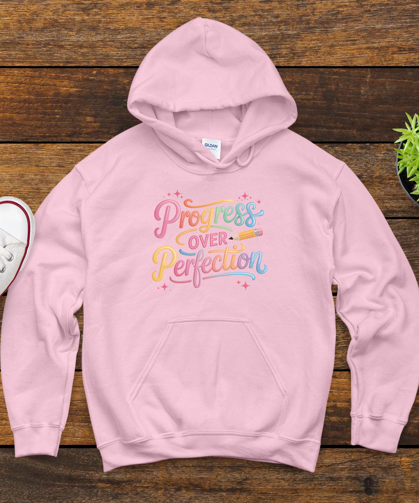 Embrace Imperfection Hoodie: Motivational Sweatshirt, Inspirational message