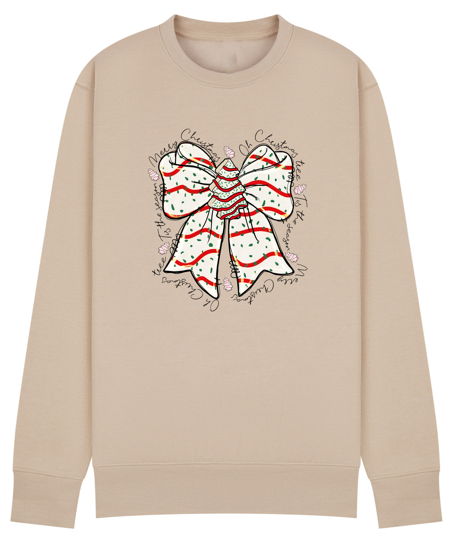 Festive Christmas Bow Sweatshirt - Merry Christmas Jumper in 12 Colours & Plus sizes