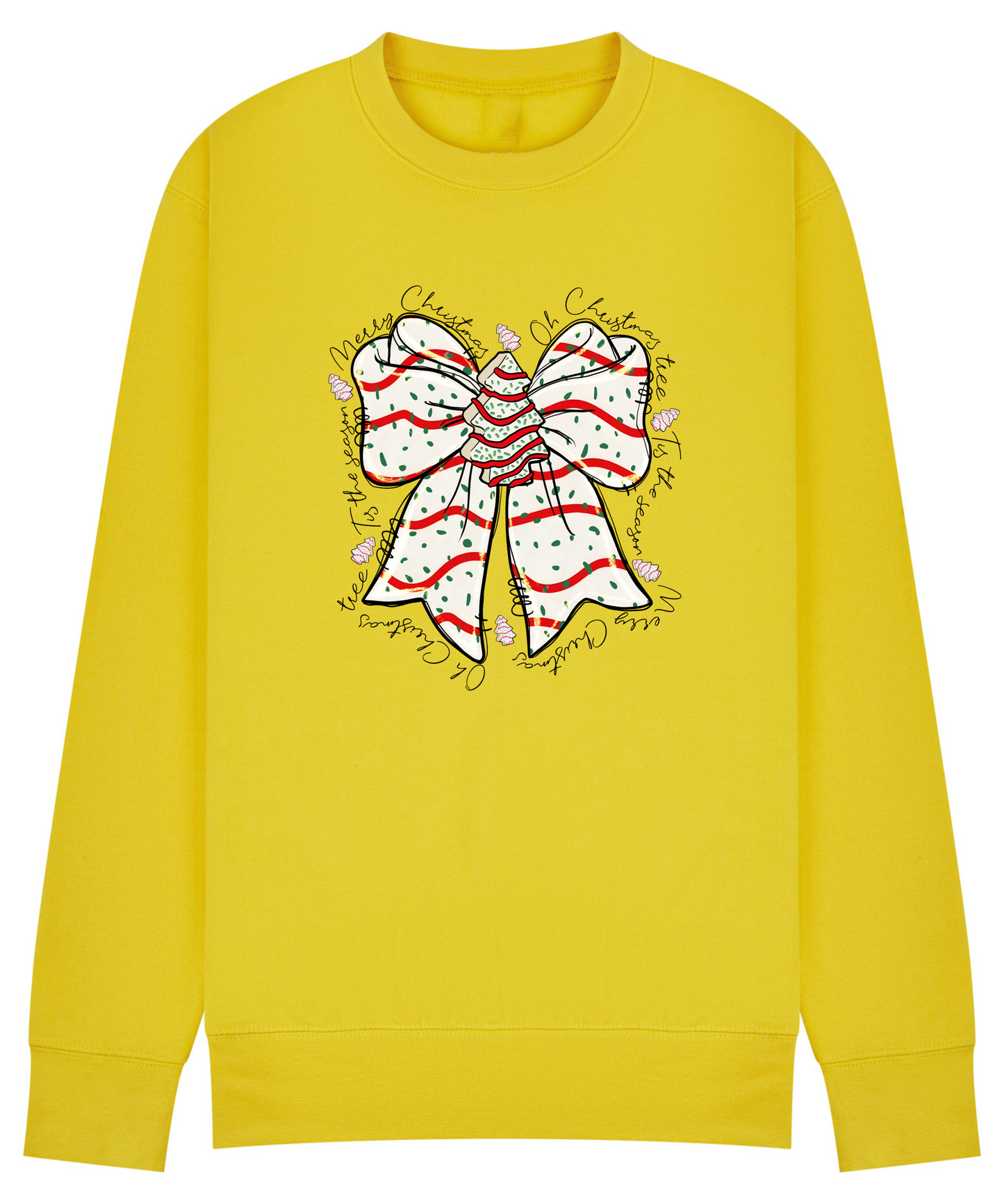 Festive Christmas Bow Sweatshirt - Merry Christmas Jumper in 12 Colours & Plus sizes