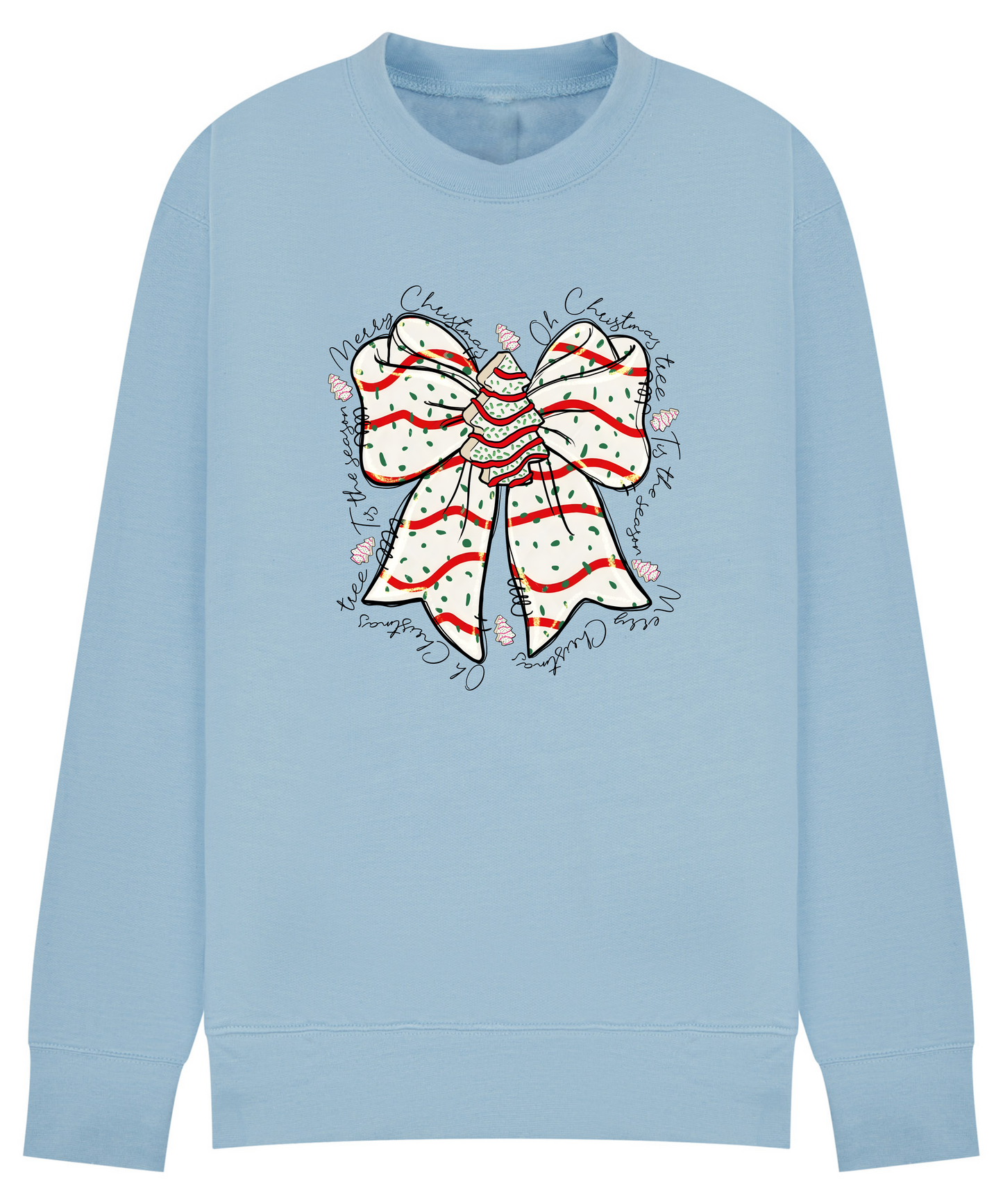 Festive Christmas Bow Sweatshirt - Merry Christmas Jumper in 12 Colours & Plus sizes