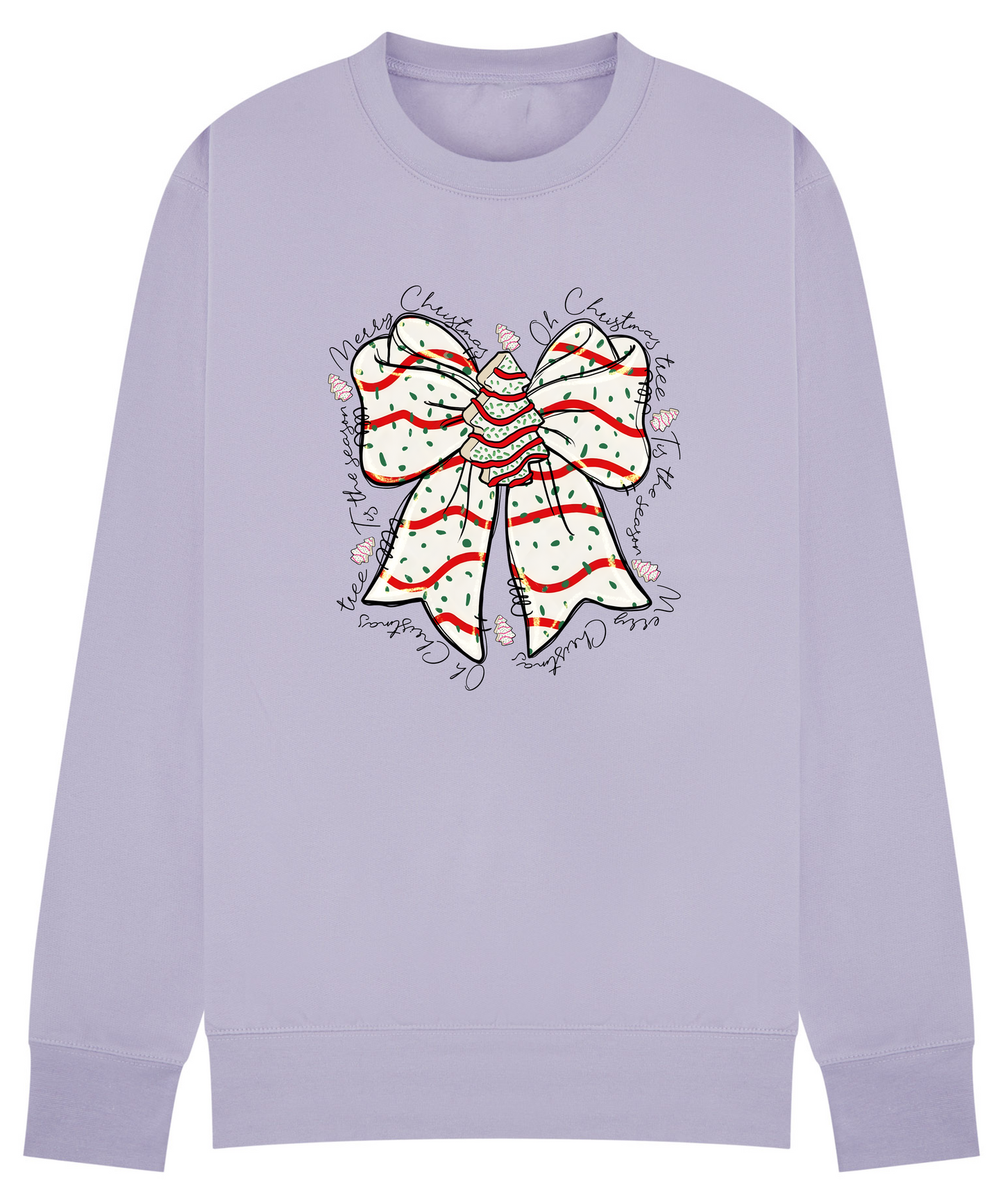 Festive Christmas Bow Sweatshirt - Merry Christmas Jumper in 12 Colours & Plus sizes