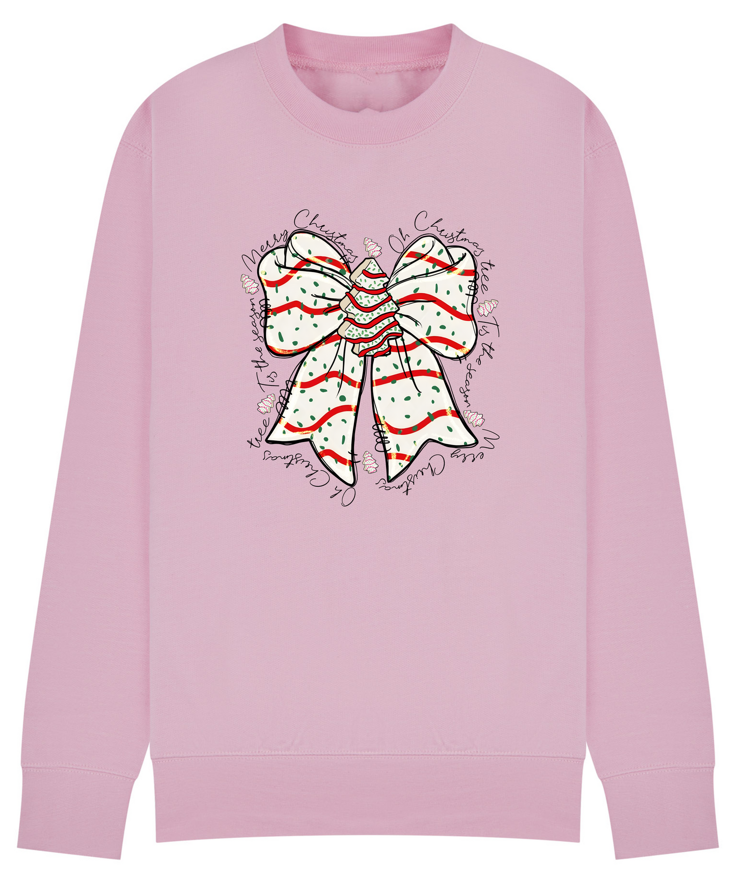 Festive Christmas Bow Sweatshirt - Merry Christmas Jumper in 12 Colours & Plus sizes