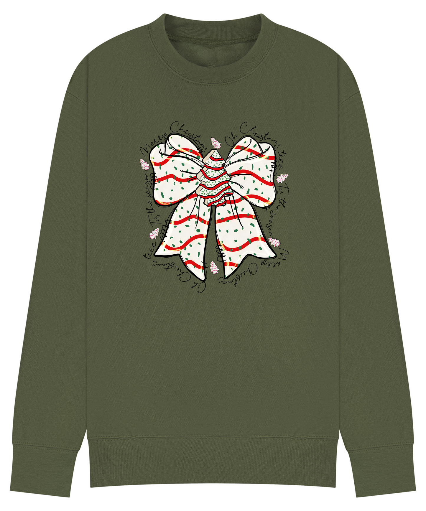 Festive Christmas Bow Sweatshirt - Merry Christmas Jumper in 12 Colours & Plus sizes