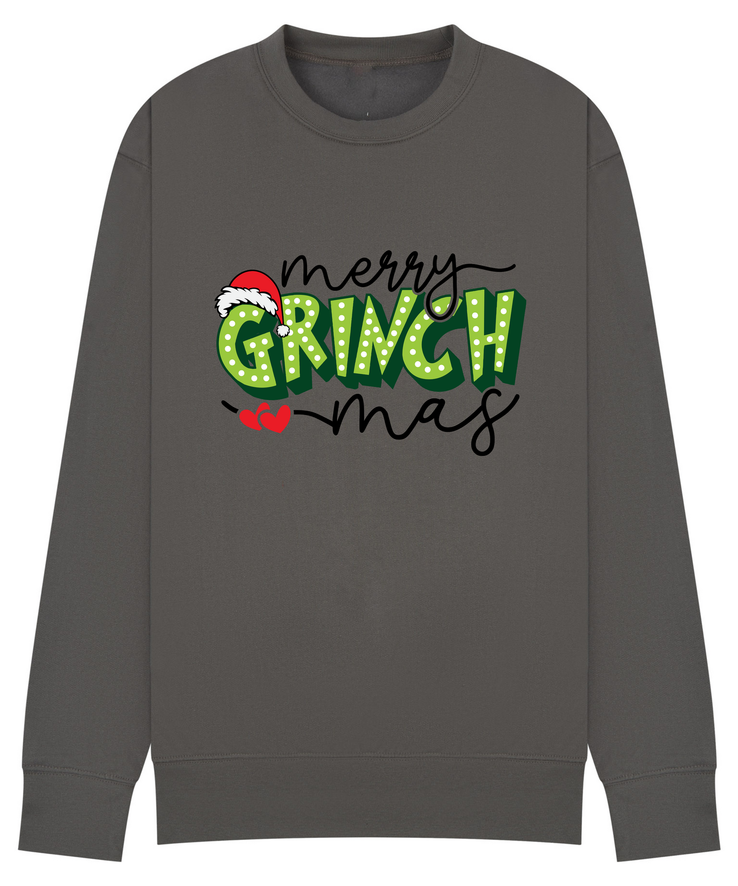 Matching “Merry Grinchmas” Family Christmas Jumpers – Adult & Kids Sizes | Up to 14 Colours!