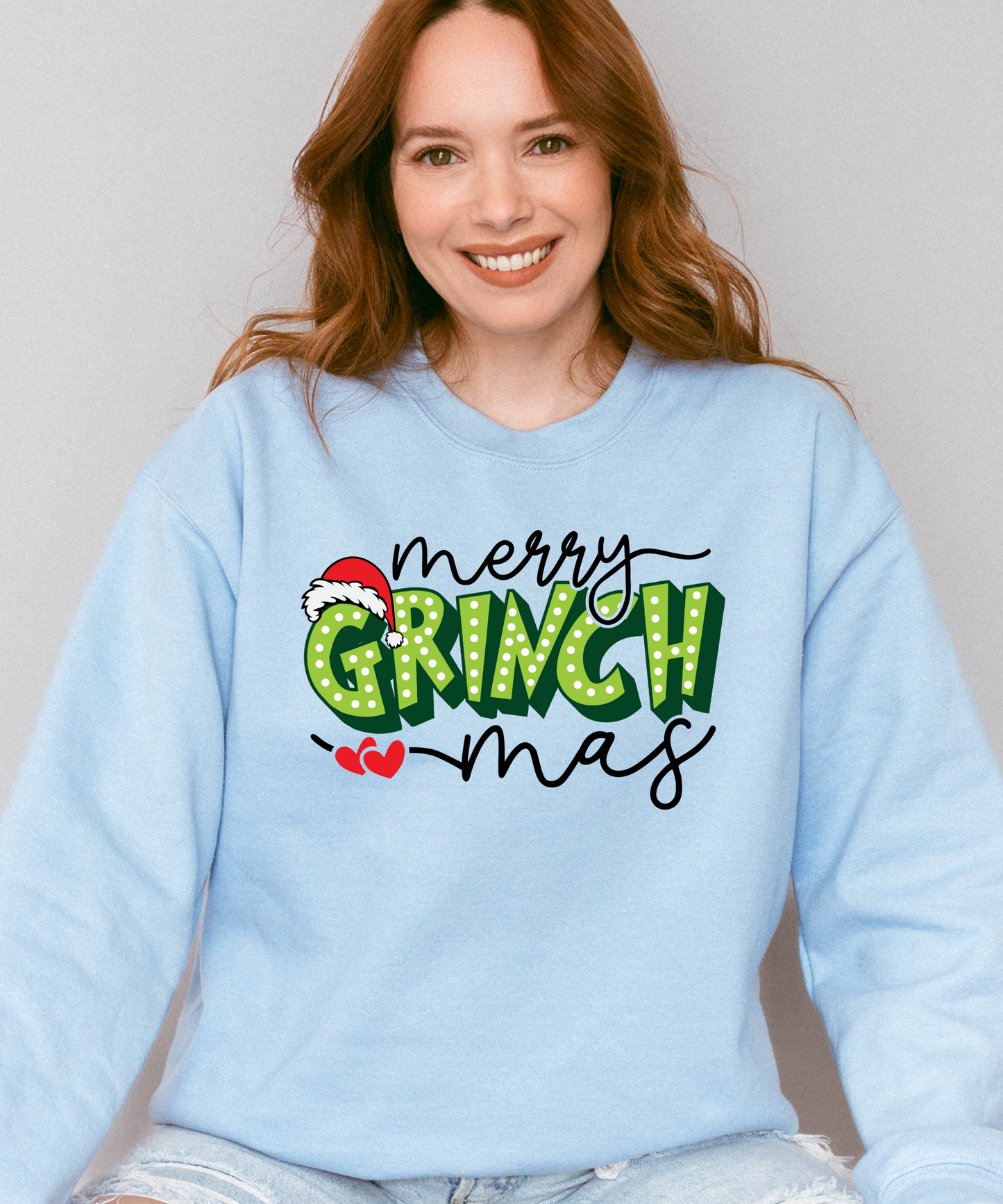 Matching “Merry Grinchmas” Family Christmas Jumpers – Adult & Kids Sizes | Up to 14 Colours!
