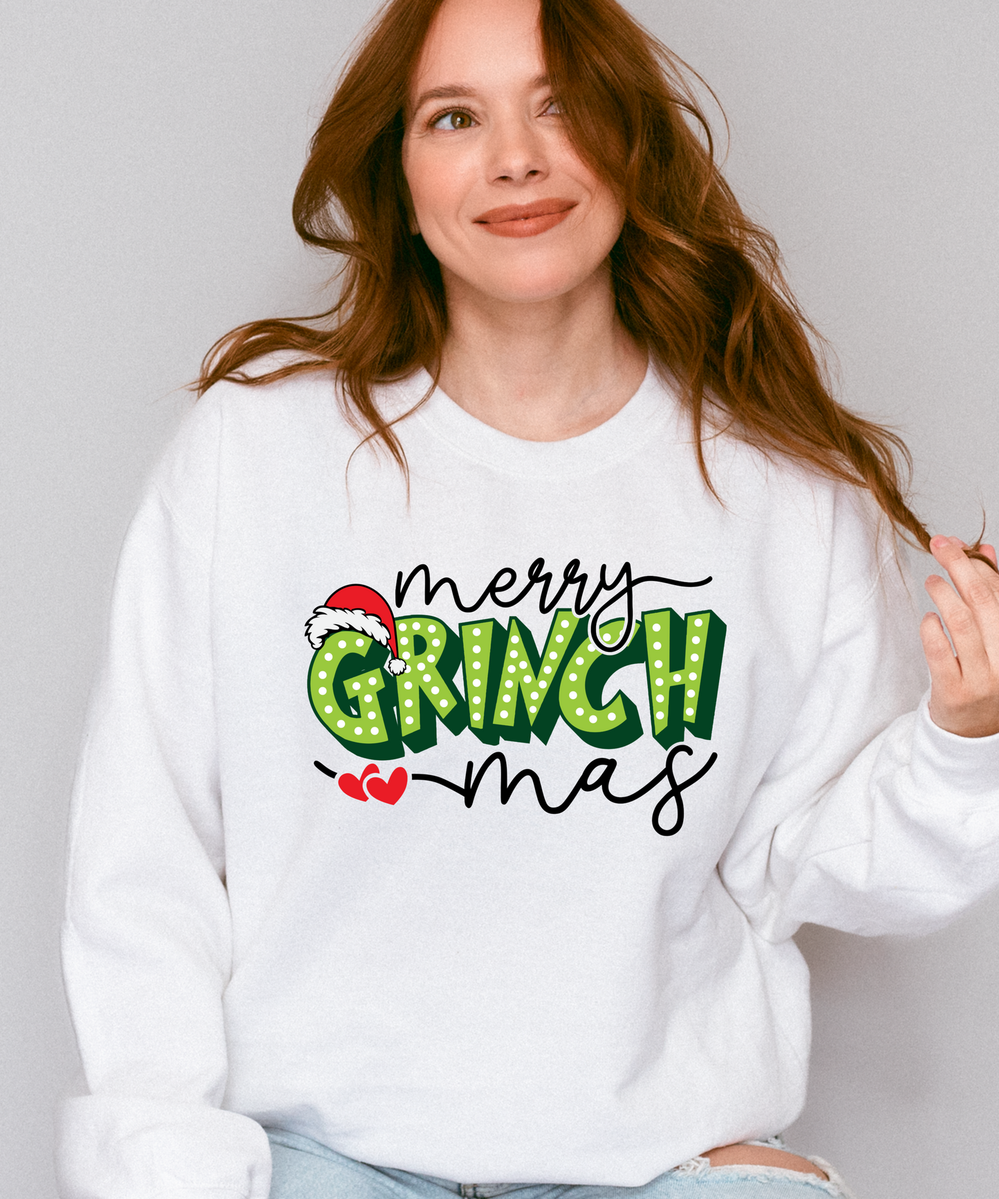 Matching “Merry Grinchmas” Family Christmas Jumpers – Adult & Kids Sizes | Up to 14 Colours!