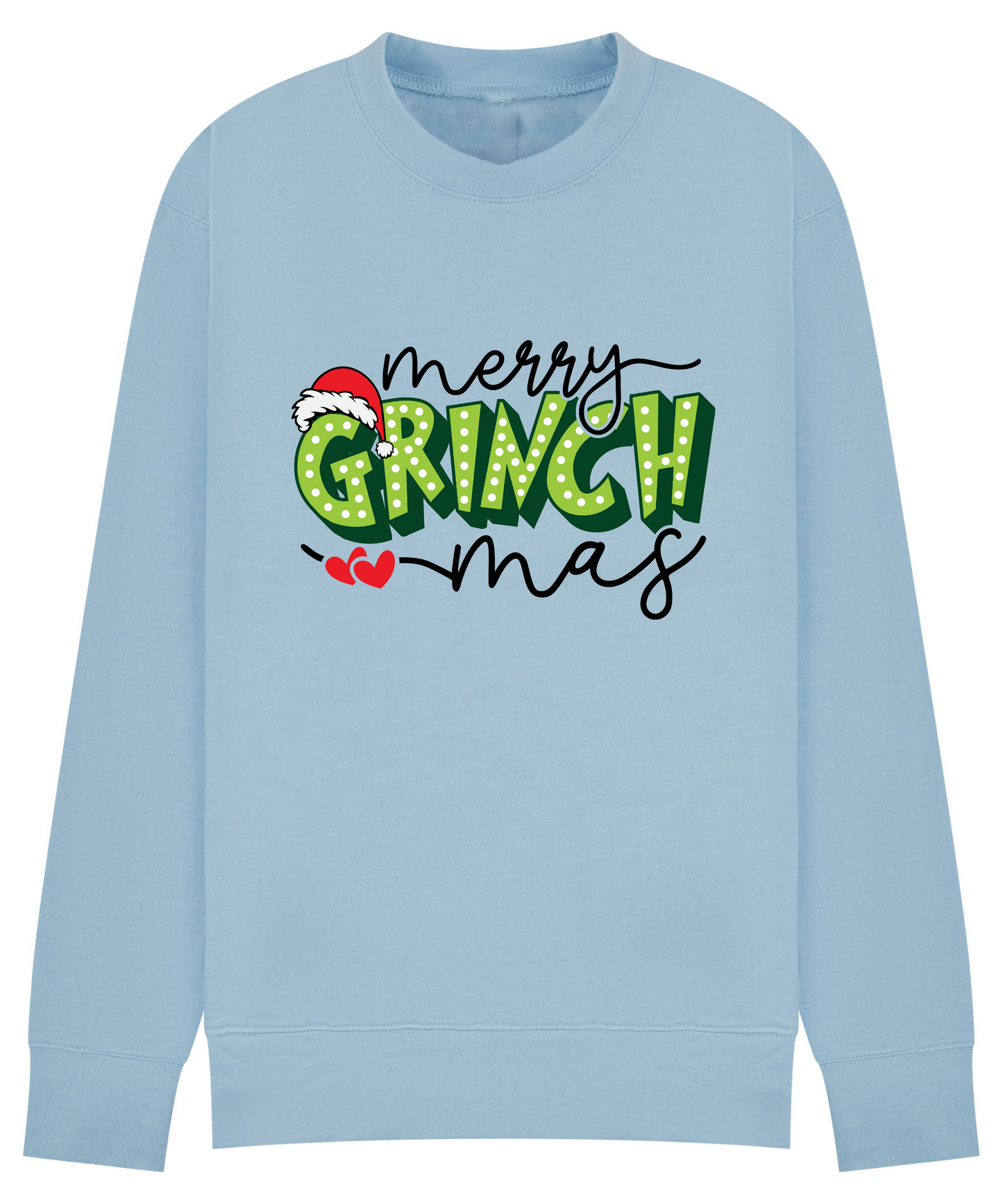 Matching “Merry Grinchmas” Family Christmas Jumpers – Adult & Kids Sizes | Up to 14 Colours!