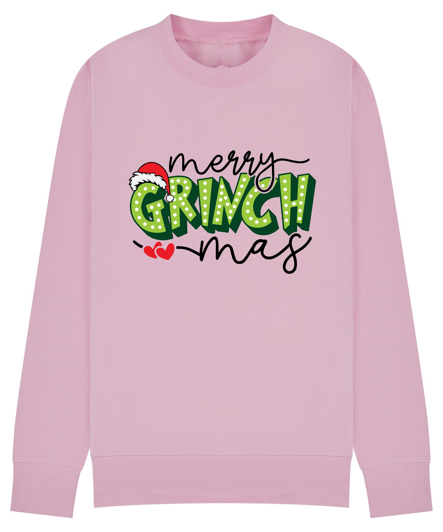 Matching “Merry Grinchmas” Family Christmas Jumpers – Adult & Kids Sizes | Up to 14 Colours!