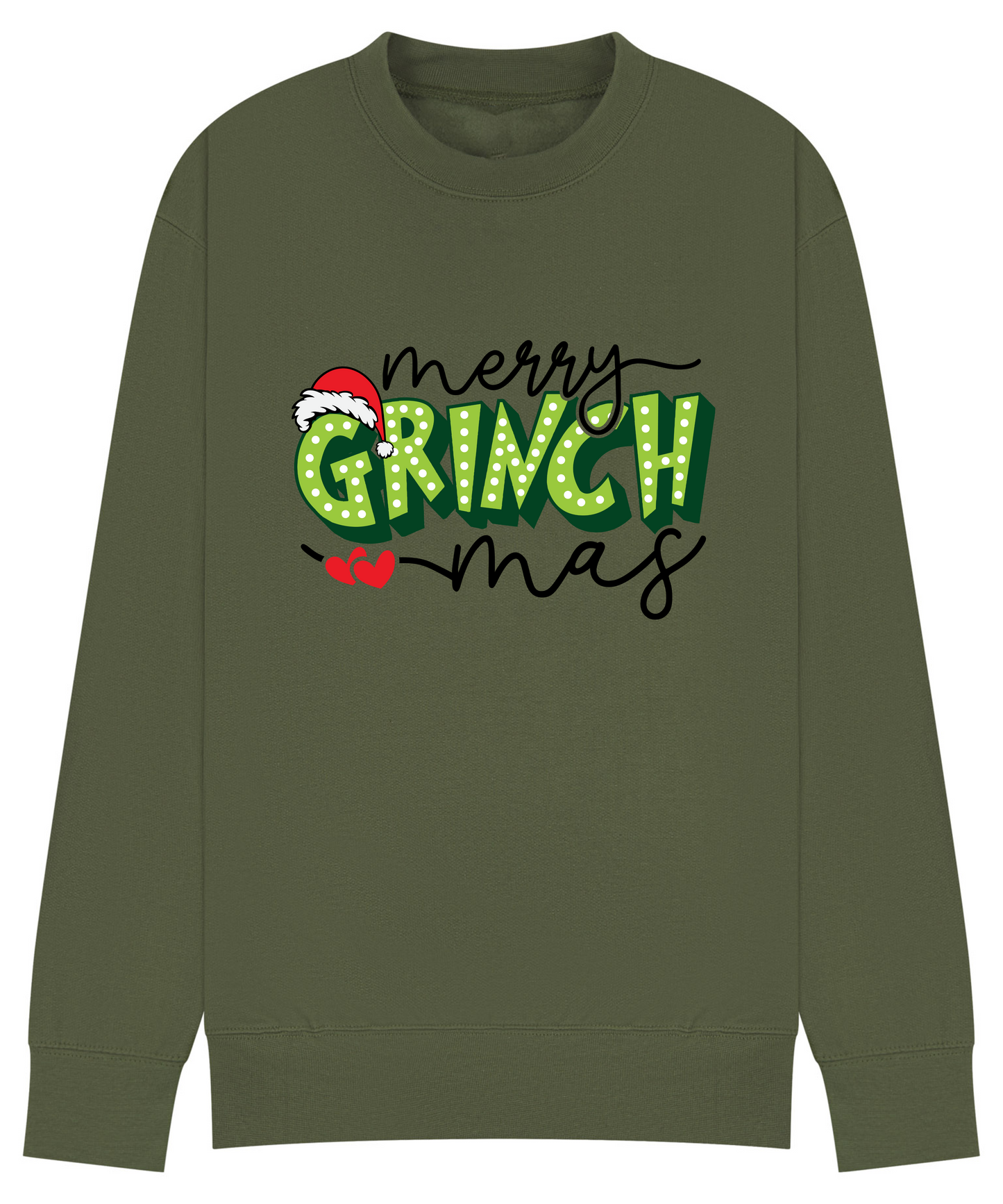 Matching “Merry Grinchmas” Family Christmas Jumpers – Adult & Kids Sizes | Up to 14 Colours!