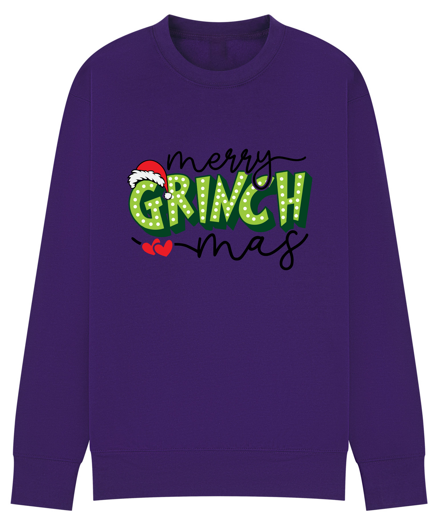 Matching “Merry Grinchmas” Family Christmas Jumpers – Adult & Kids Sizes | Up to 14 Colours!