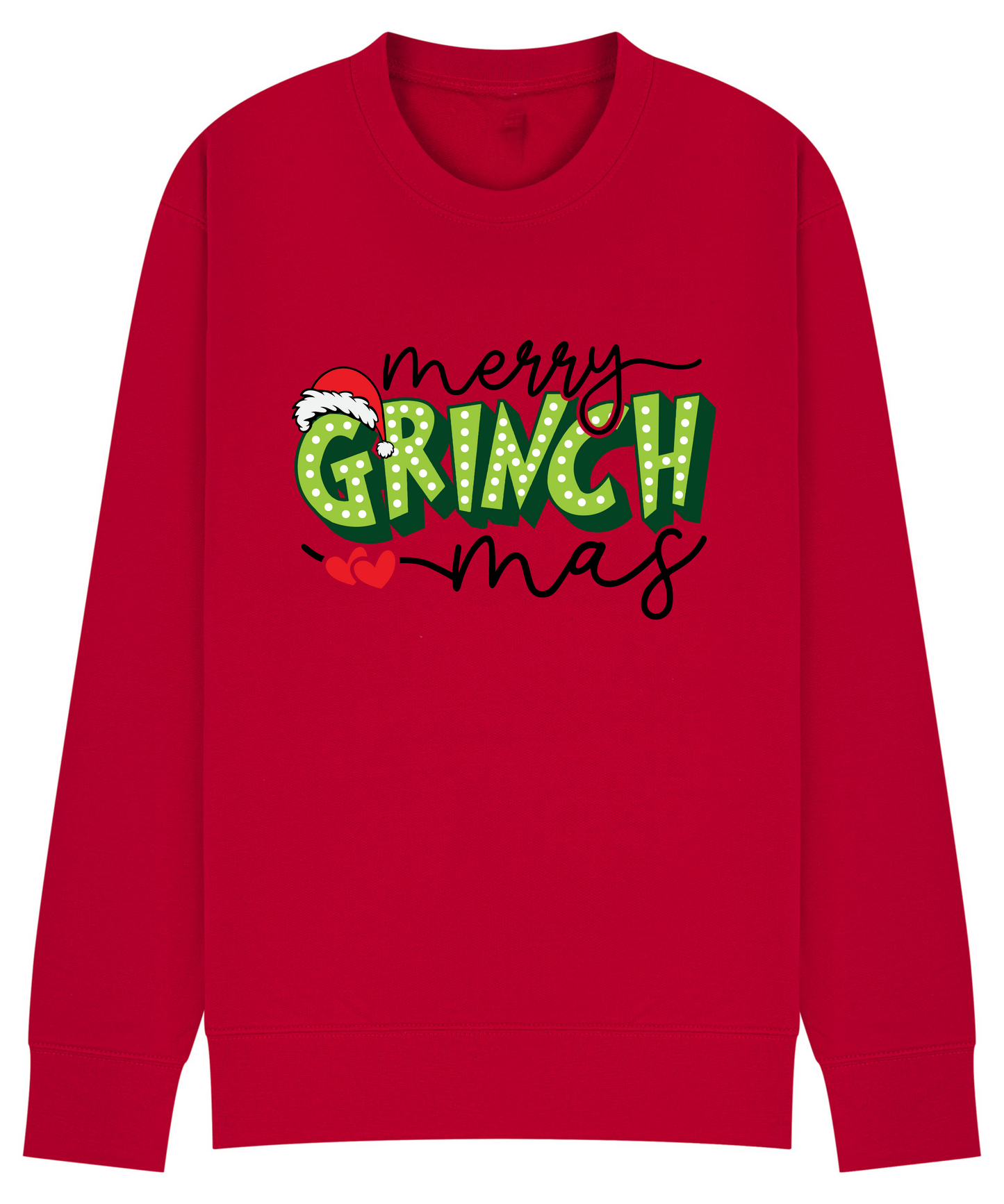 Matching “Merry Grinchmas” Family Christmas Jumpers – Adult & Kids Sizes | Up to 14 Colours!