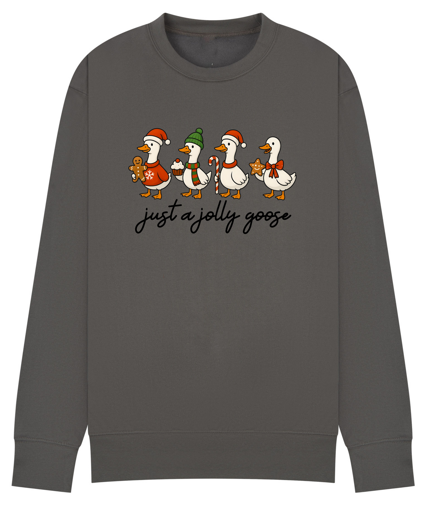 Just a Jolly Goose Sweater • Silly Goose Christmas Sweatshirt • Funny Xmas Jumper •