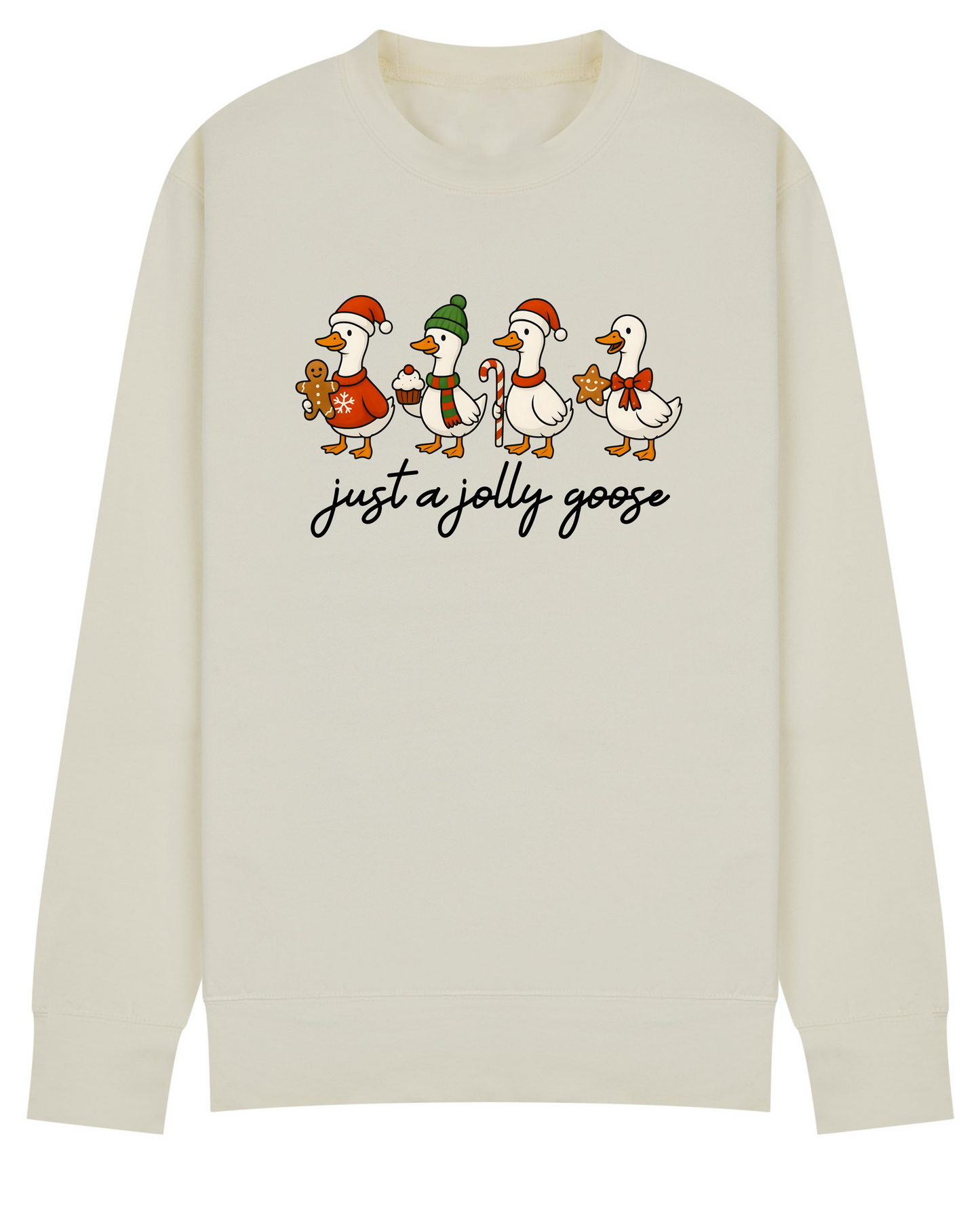 Just a Jolly Goose Sweater • Silly Goose Christmas Sweatshirt • Funny Xmas Jumper •