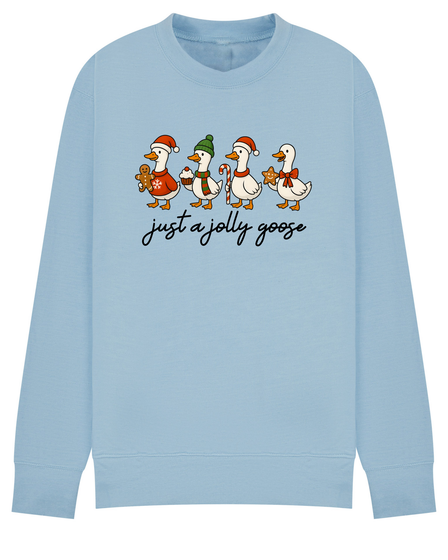 Just a Jolly Goose Sweater • Silly Goose Christmas Sweatshirt • Funny Xmas Jumper •