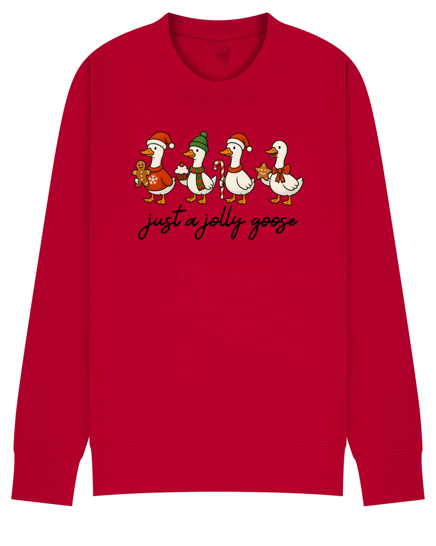 Just a Jolly Goose Sweater • Silly Goose Christmas Sweatshirt • Funny Xmas Jumper •