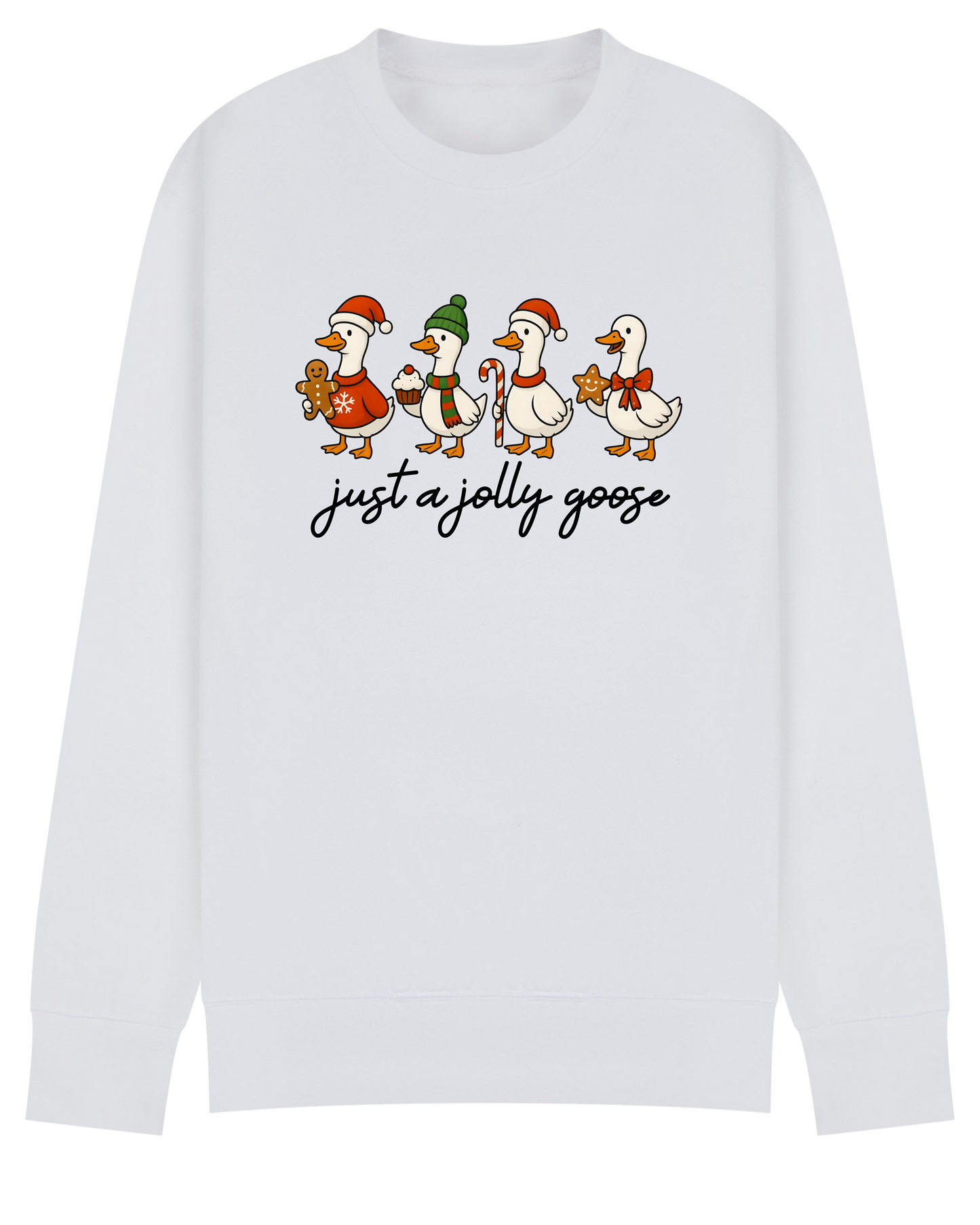 Just a Jolly Goose Sweater • Silly Goose Christmas Sweatshirt • Funny Xmas Jumper •