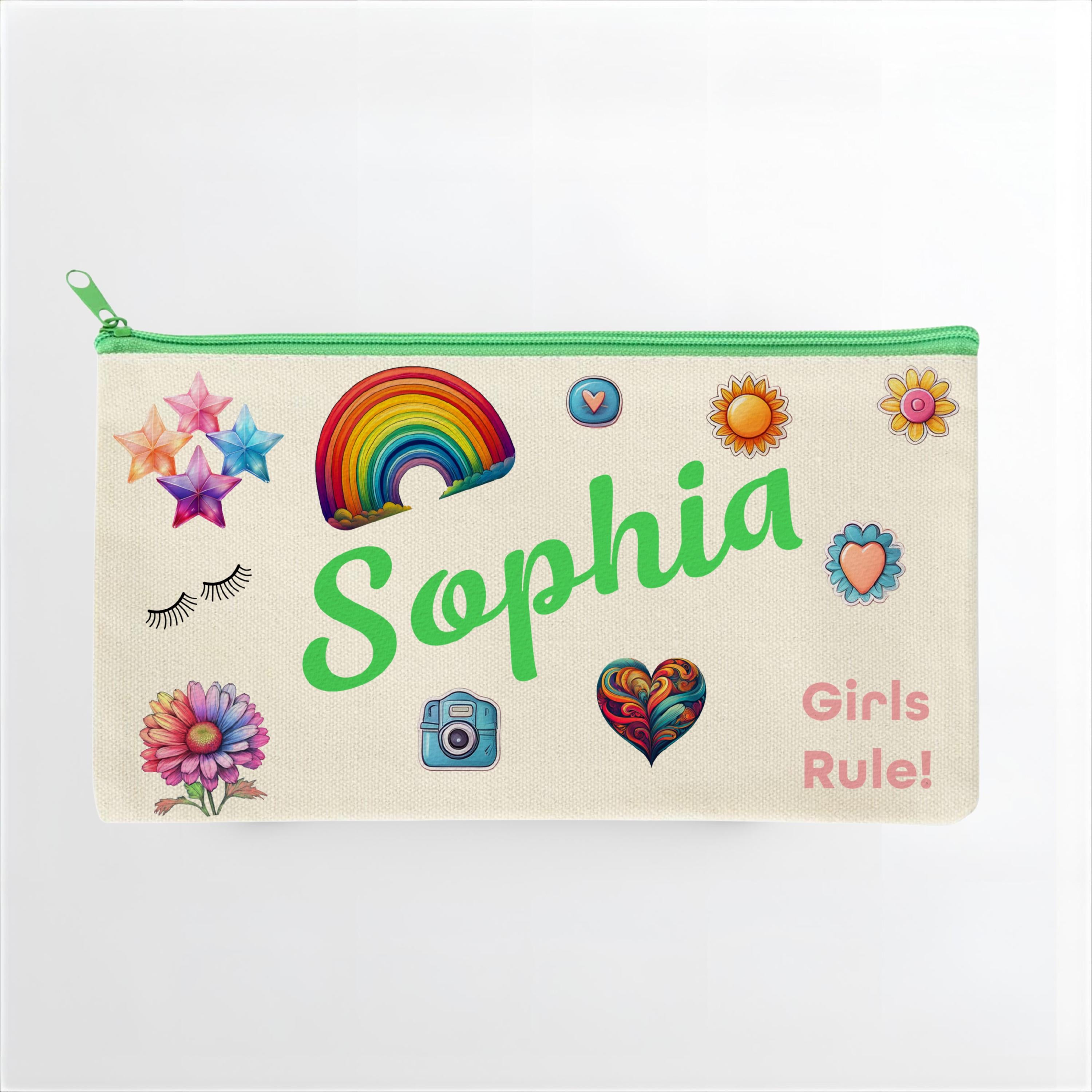 Personalised Canvas pad bag - First Period Kit, Teen Gift, period pouch