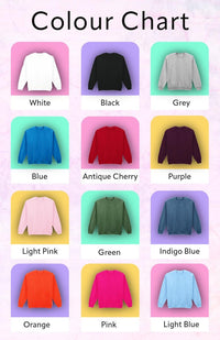 Happy Bunny Sweatshirt: Embroidered Appliqué, Plus Sizes, Handmade jumper
